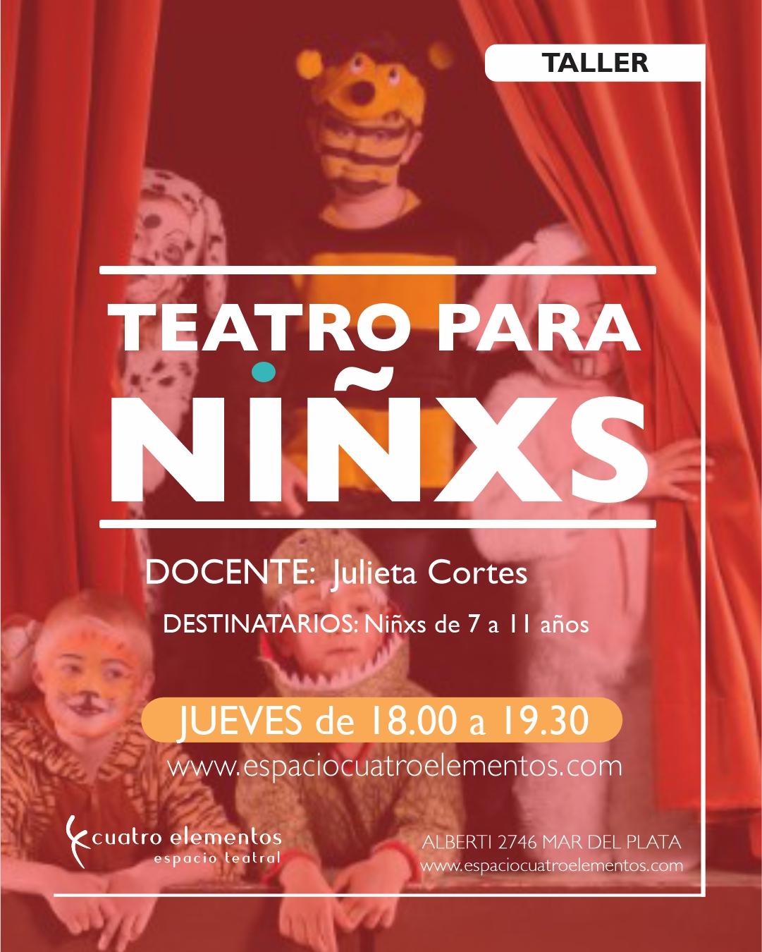 TALLER DE TEATRO PARA NIÑXS  